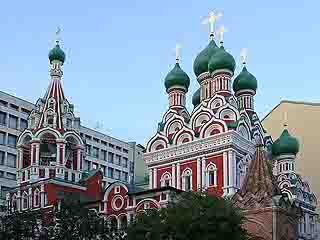  Moscow:  Russia:  
 
 Holy Trinity Church in Nikitniki